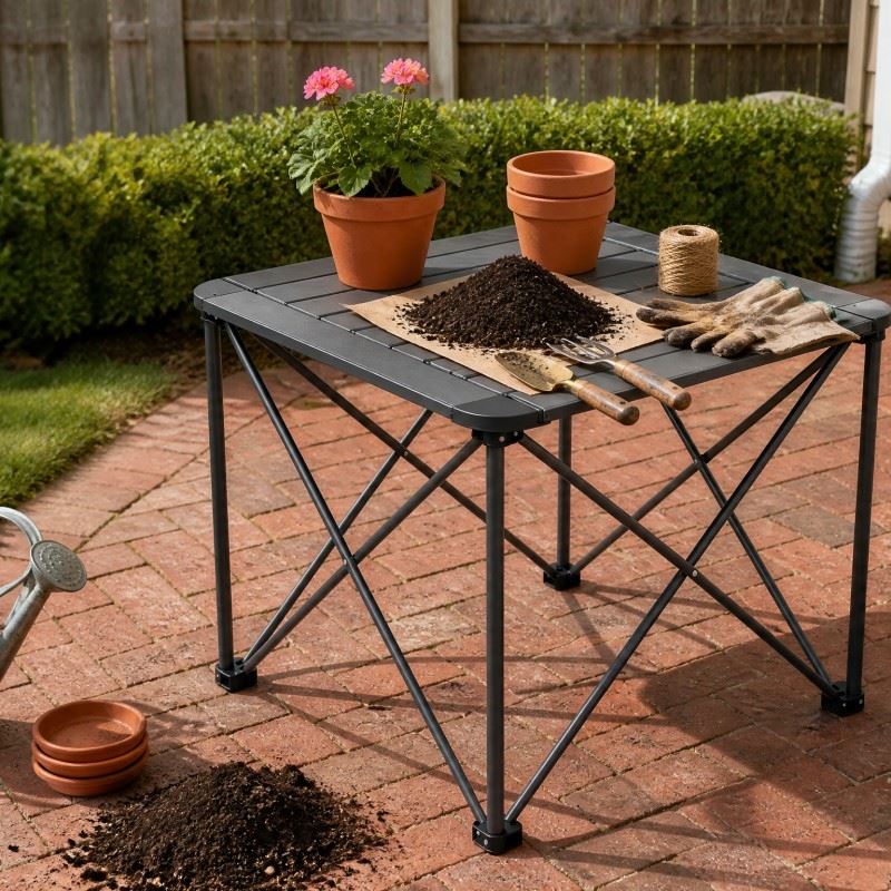 Outdoor Metal Drop Leaf Table high quality
