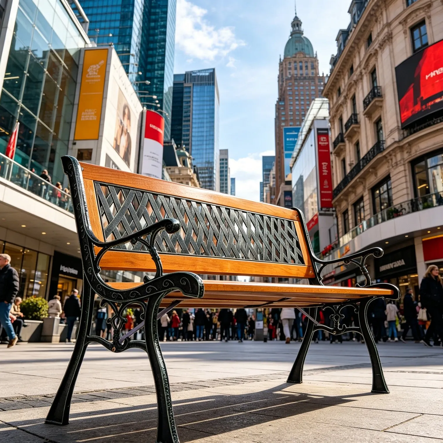 Solid Wood Park Benches Solid Wood Park Benches