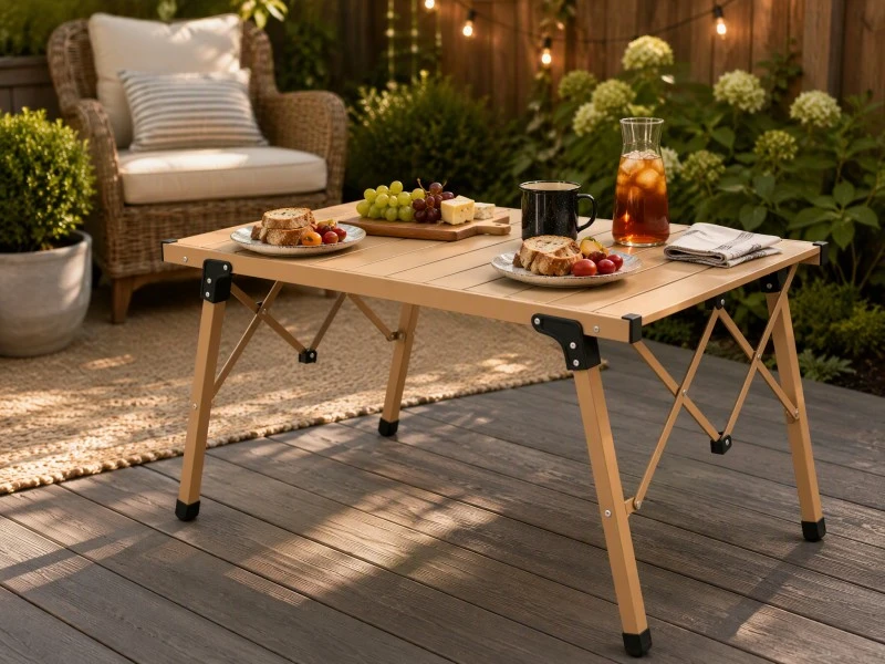 Folding Metal Outdoor Dining Table Folding Metal Outdoor Dining Table
