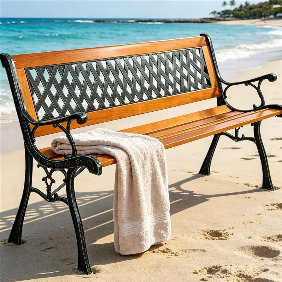 Solid Wood Park Benches factory