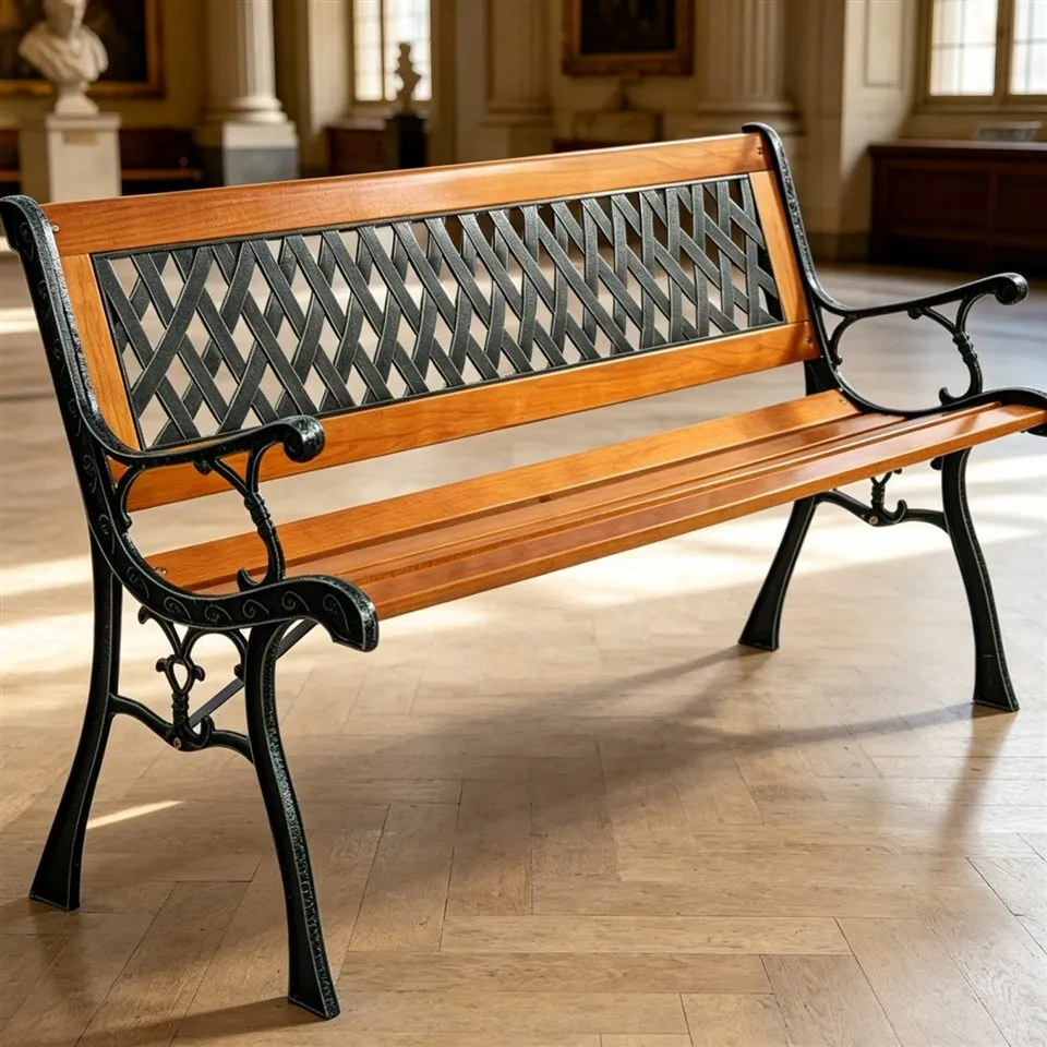Solid Wood Park Benches factory