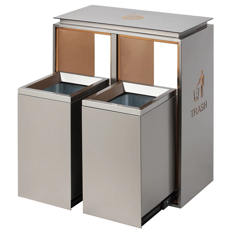 Stainless Steel Pull Out Trash Can